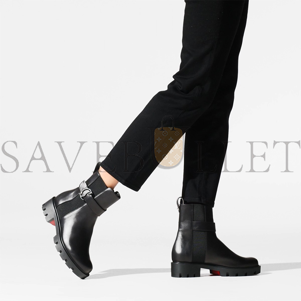 CHRISTIAN CL CHELSEA BOOTY LUGLOW BOOTS CALF LEATHER BLACK 1230304BK01 CHRISTIAN CL CHELSEA BOOTY LUGLOW BOOTS CALF LEATHER BLACK 1230304BK01